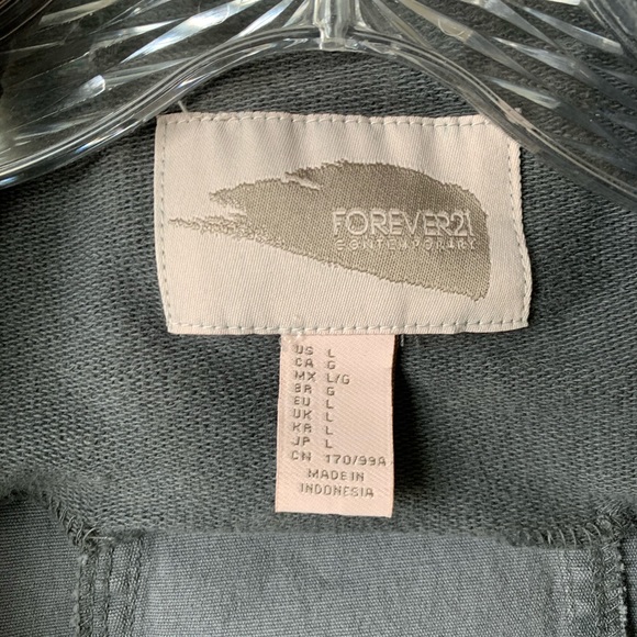 ✨F21 Draped Denim Jacket - Picture 6 of 8